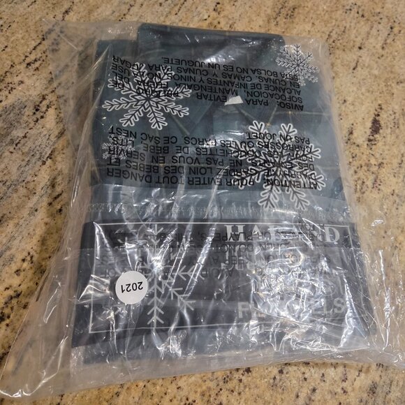 New! Lot of 2 Vtg Haband Jack Frost Flannel Shirt Mens M Blue Green Plaid Button - Picture 10 of 10